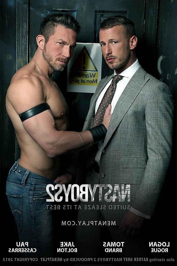 16P Gay hunk in a suit Logan Rogue blows hung tops & gets analized doggystyle