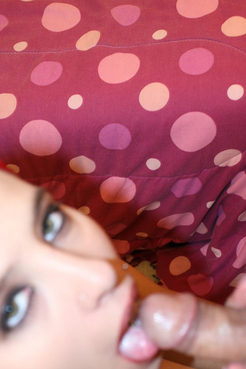 20P Teenage amateur with a nose ring Bridgette Pingris sucks & deepthroats a dick