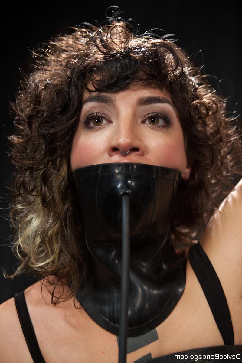 20P Tied up Colombian Bianca Stone gets her super hairy pussy toyed by her master