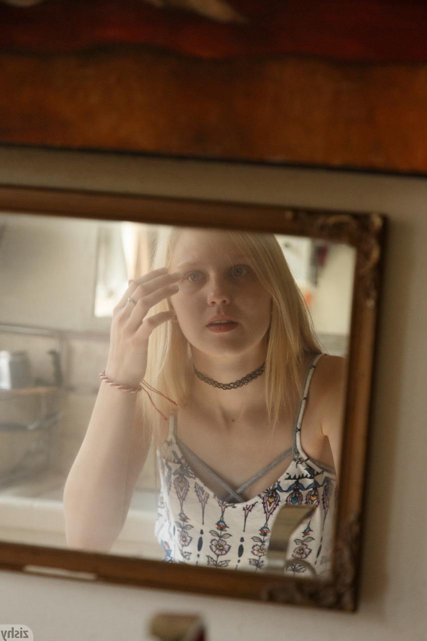13P Blonde amateur Lily Rader teases with her amazing big ass in a bathroom solo
