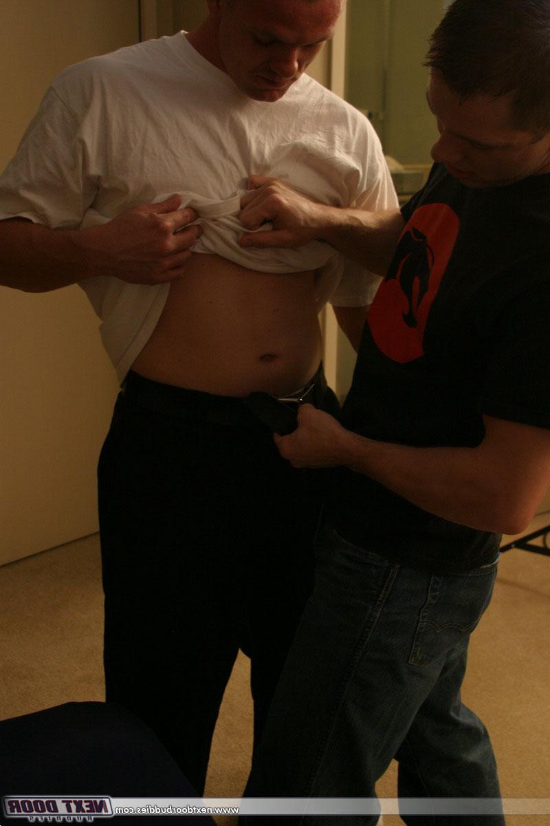 20P Horny gays Tommy D and Tim masturbate and cum on the bed sheets together
