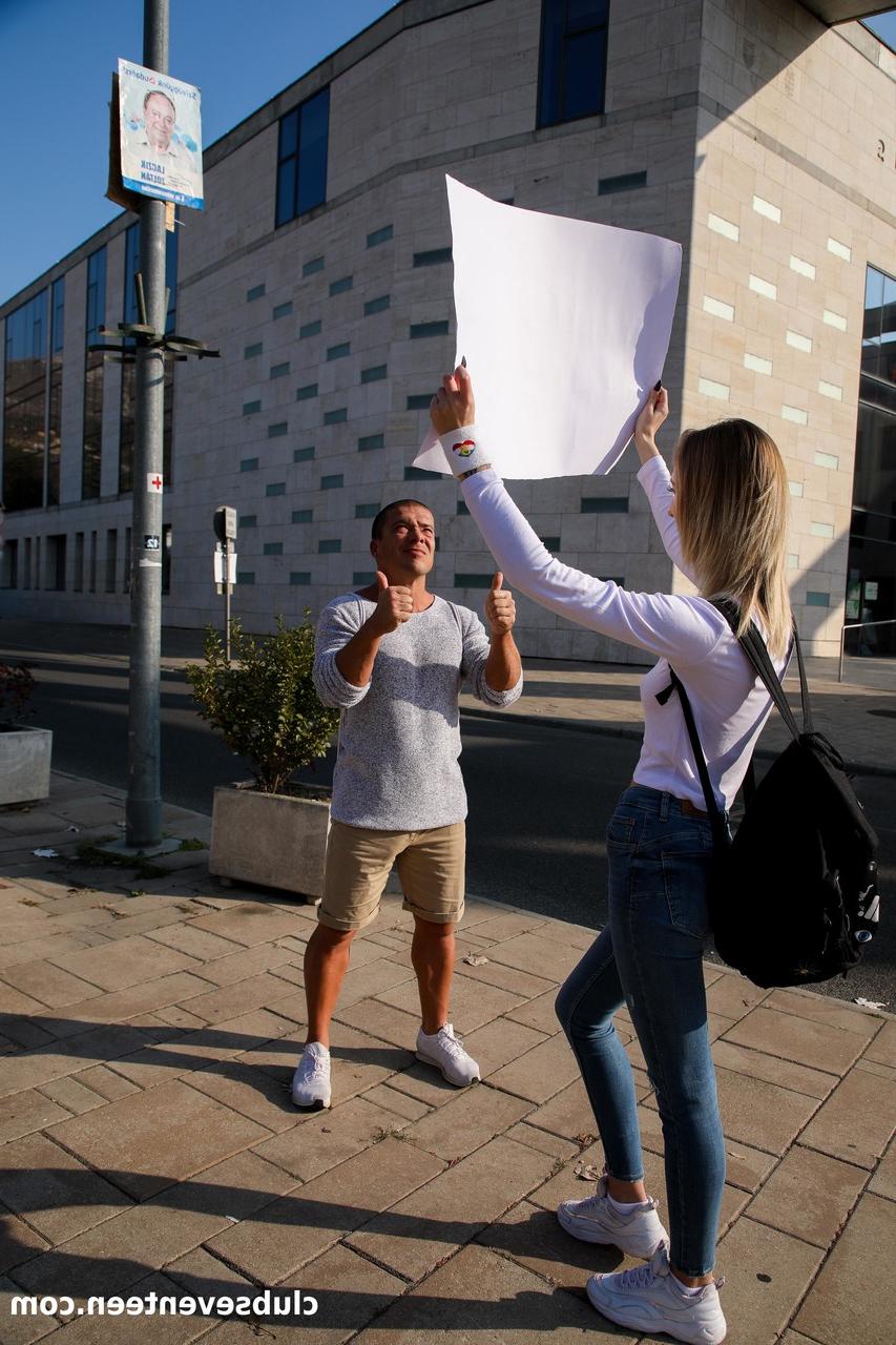 20P Hungarian rebel Arietta Young gets picked up and fucked by a muscular dude