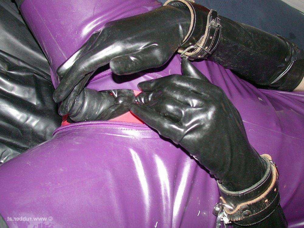 16P Assorted woman attired in various items off rubber and latex clothing