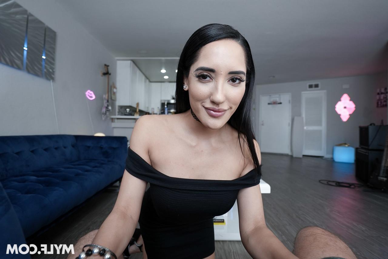 20P Kinky MILF with big tits Chloe Amour strips her clothes and gets nailed in POV