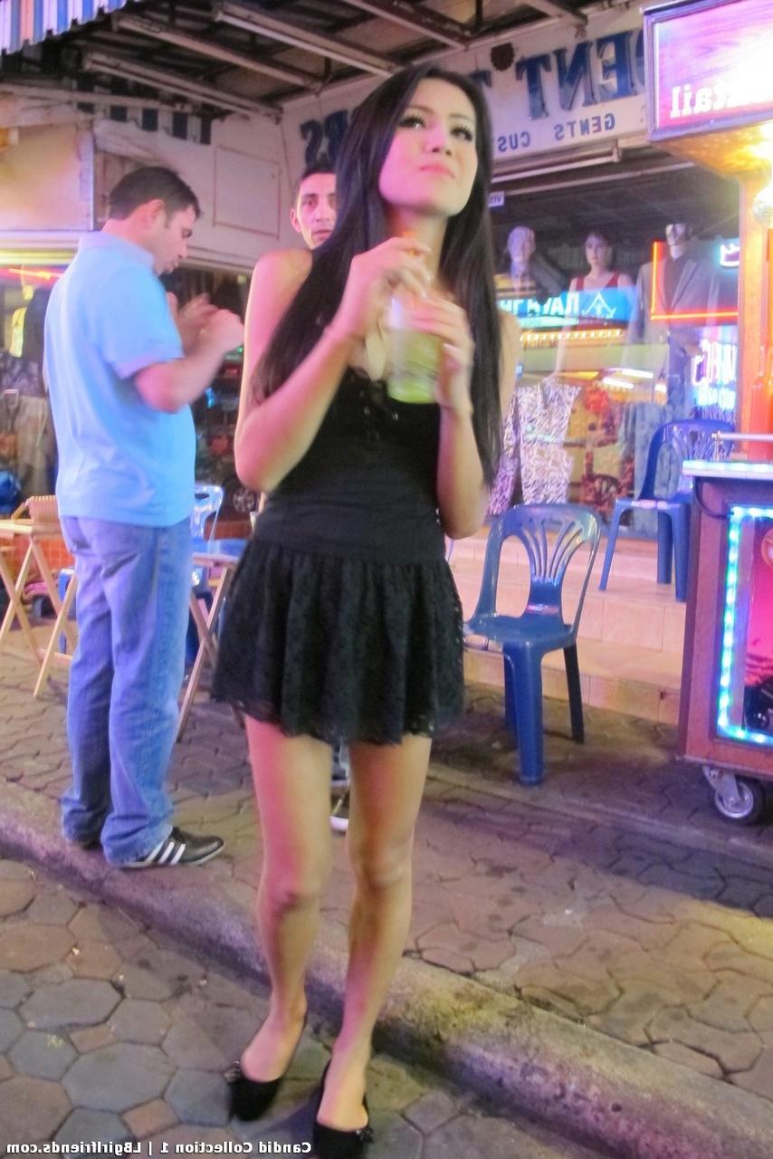 17P Watch Asian shemales walking in the street and waiting for their clients