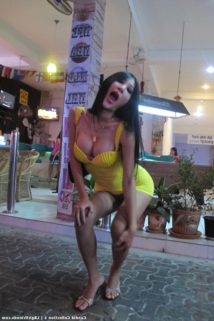 17P Watch Asian shemales walking in the street and waiting for their clients