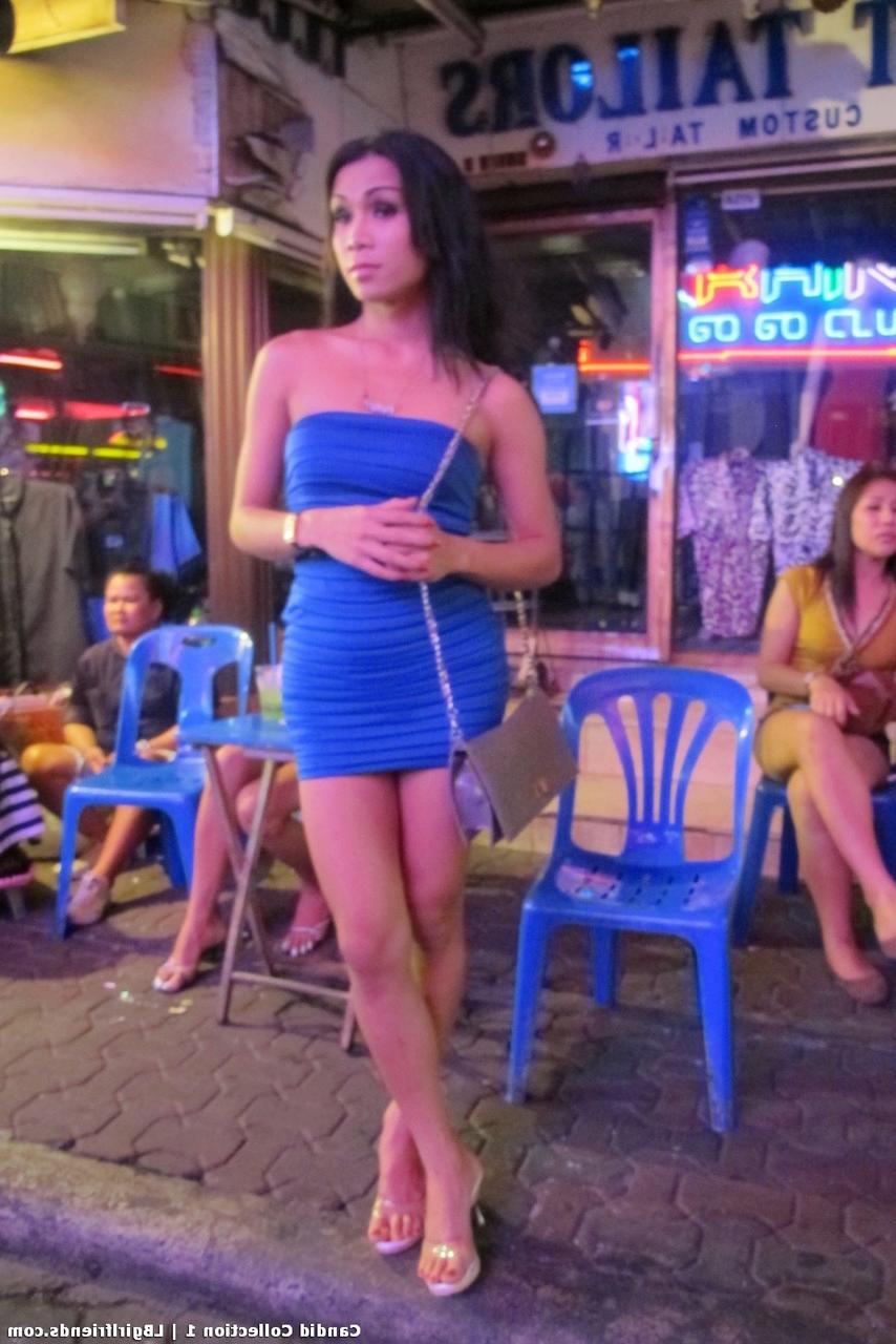 17P Watch Asian shemales walking in the street and waiting for their clients
