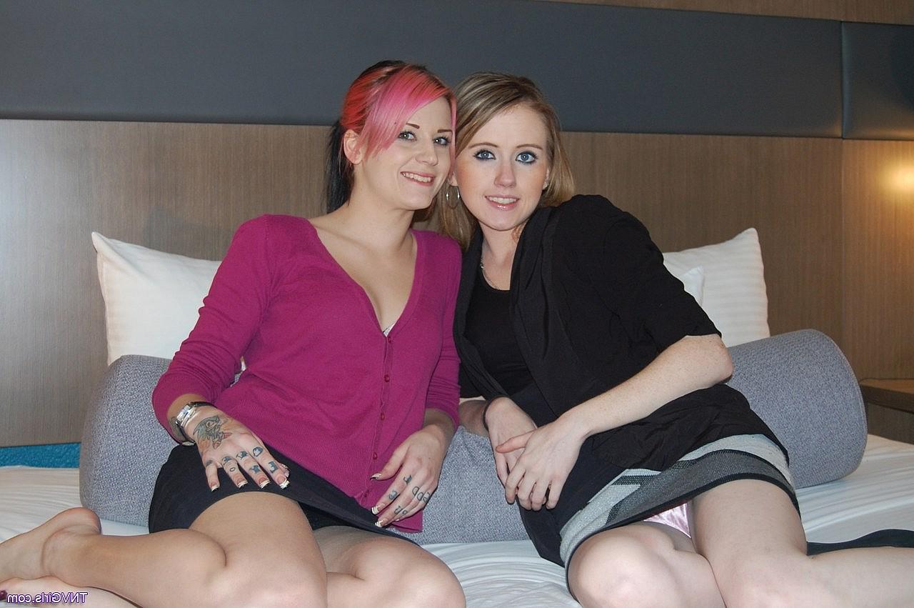 19P Adorable amateur teens flash their shiny undies in a hot upskirt display