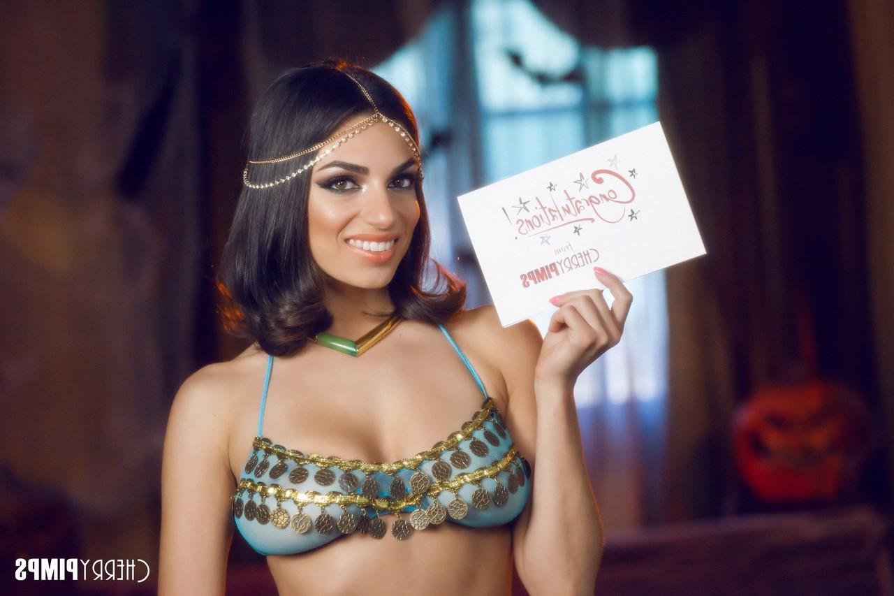 20P Goddesses Darcie Dolce & Ryan Keely tease with big tits in Halloween costumes