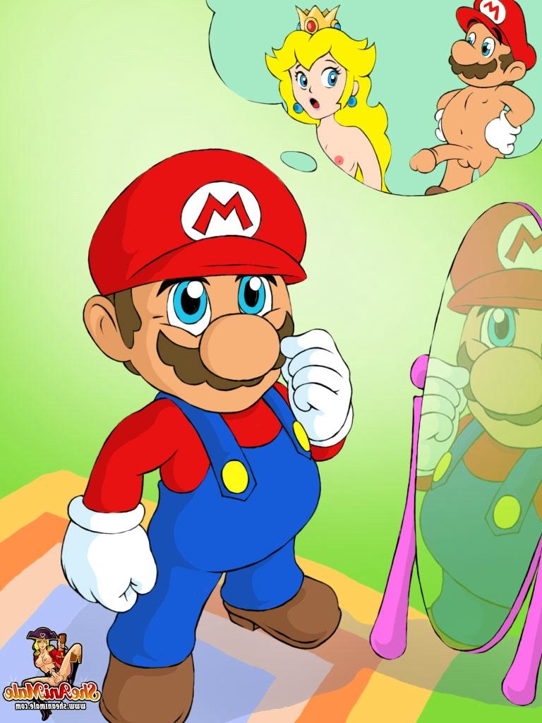 12P Animated Mario gets his asshole filled by a blonde shemale queen