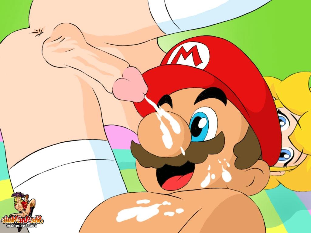 12P Animated Mario gets his asshole filled by a blonde shemale queen