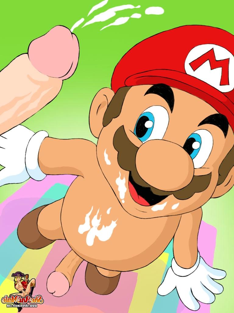 12P Animated Mario gets his asshole filled by a blonde shemale queen