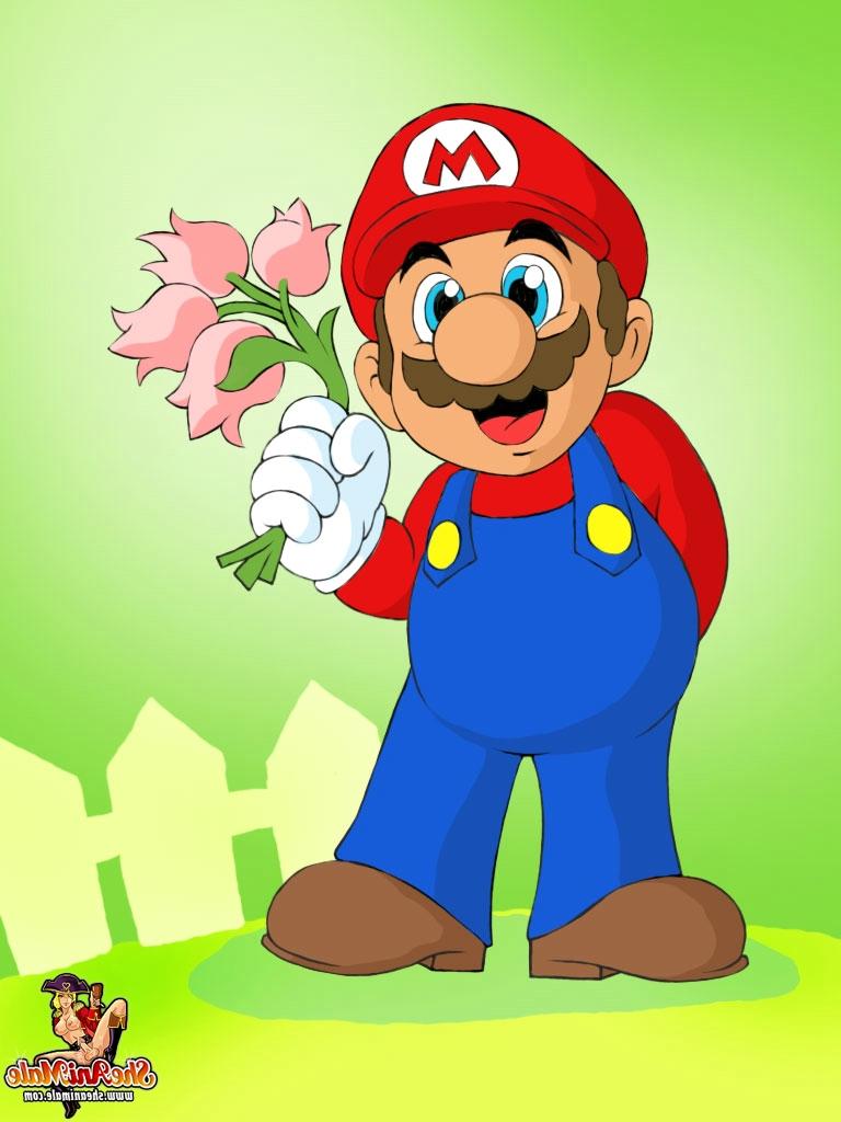 12P Animated Mario gets his asshole filled by a blonde shemale queen