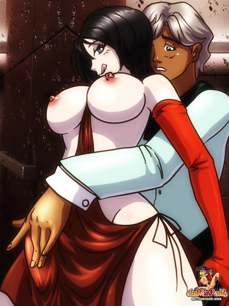 12P Big titted Hentai travesti levando uma surra forte e cremosa