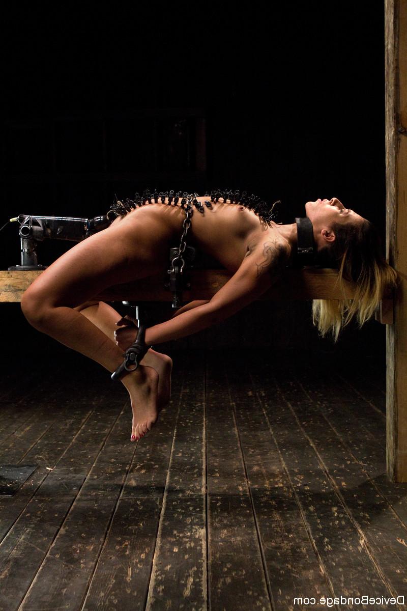 20P MILF bound to a wooden bench Andre Shakti gets toyed by lezdom Mz Berlin