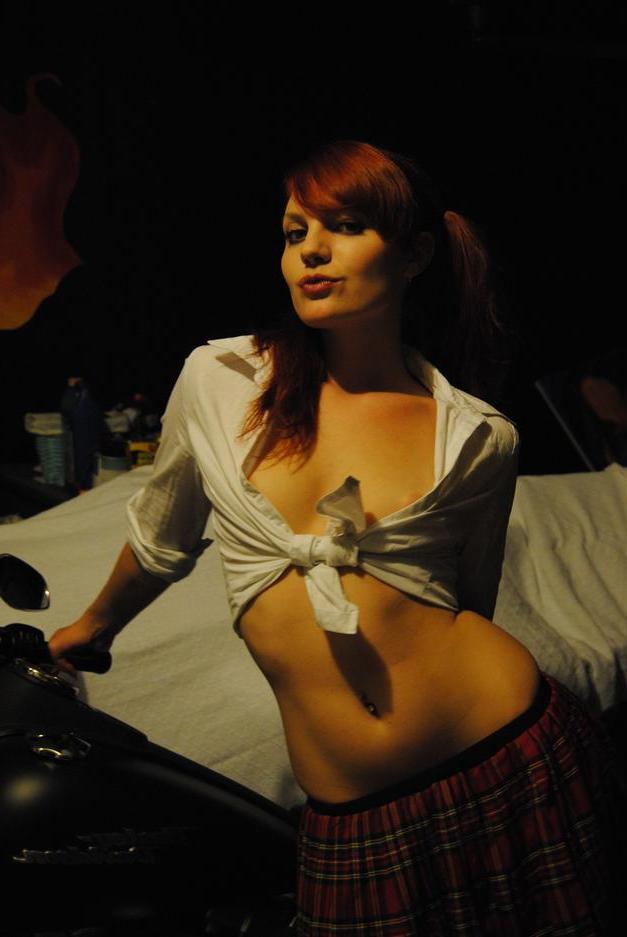 20P Petite ginger Felicia posing seductively in her kinky compilation