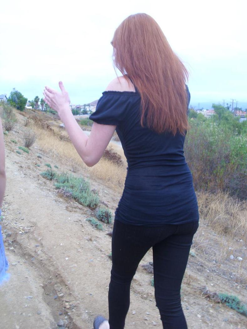 20P Petite ginger Felicia posing seductively in her kinky compilation