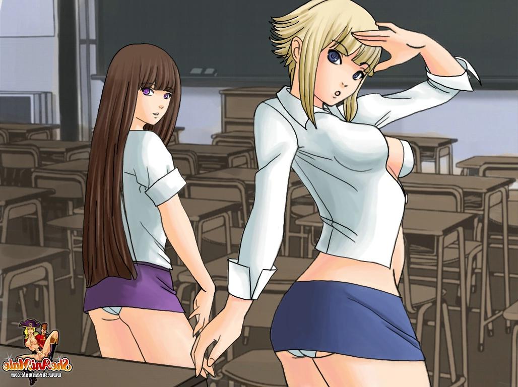 12P Hentai transexual colegiala es embestida analmente por su lindo compañero de clase
