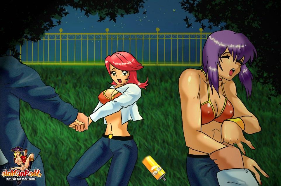 11P Animated shemales with big tits getting rammed by two businessmen