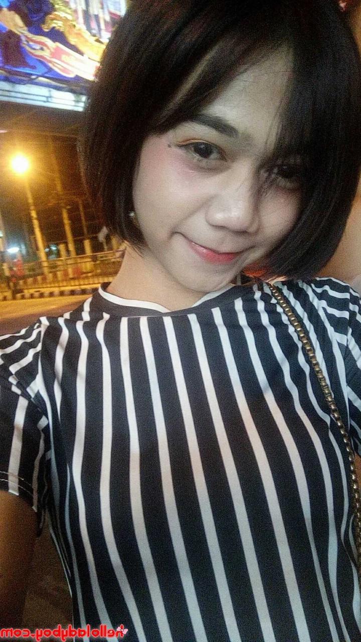 18P Cute Asian ladyboy Pon posing seductively in her solo compilation