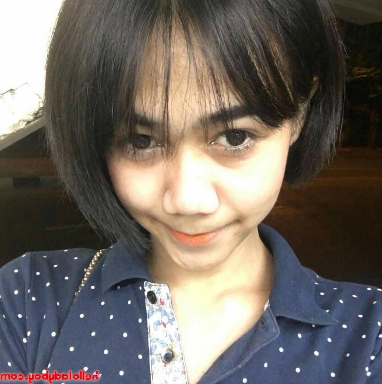 18P Cute Asian ladyboy Pon posing seductively in her solo compilation
