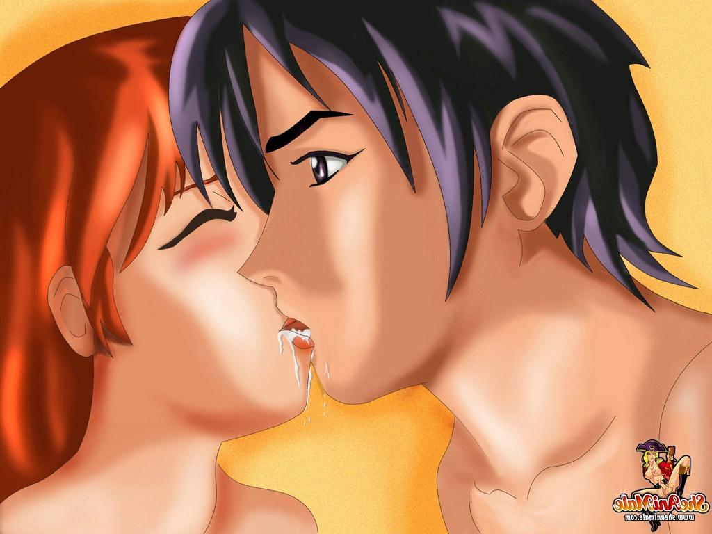 12P Travesti ruiva Hentai transa com garoto fofo e goza na cara dele na praia