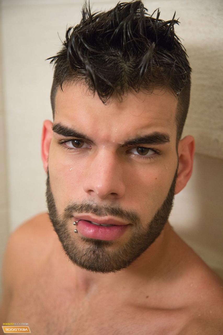 20P Gay Latino Zay Hardy strips to reveal his tanned body and jerks his cock