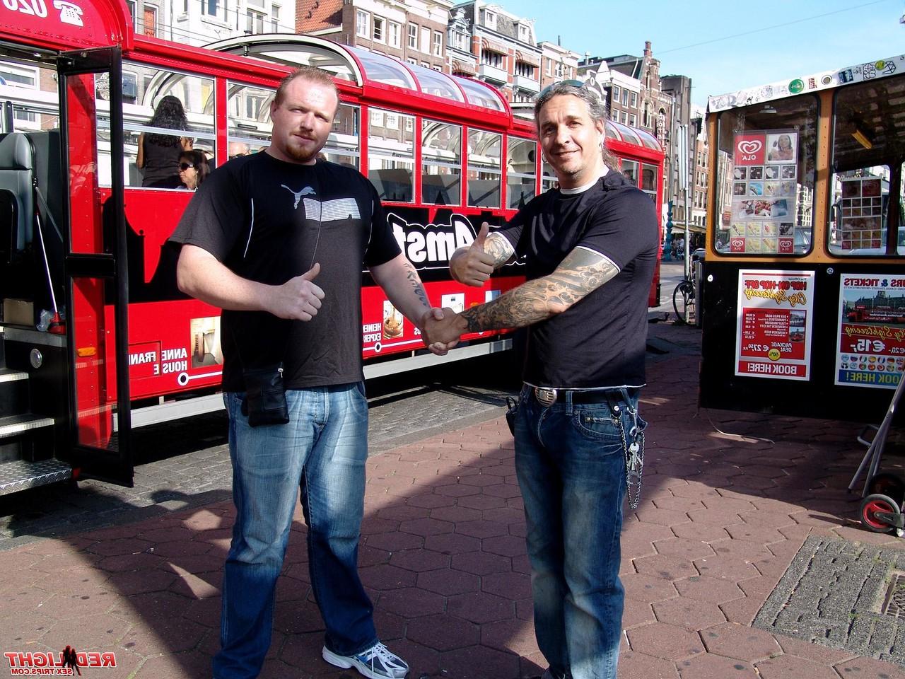 15P Coworkers find sexual relief with a blond prostitute in Amsterdam