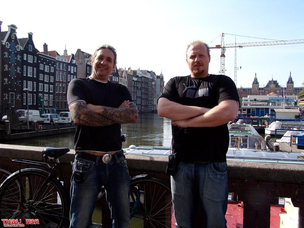 15P Coworkers find sexual relief with a blond prostitute in Amsterdam