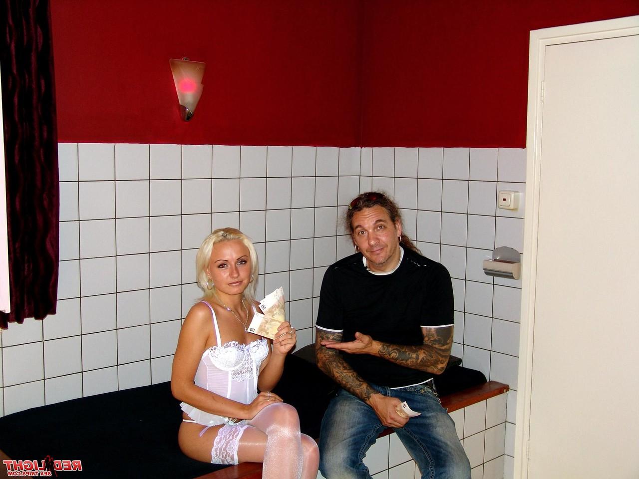 15P Coworkers find sexual relief with a blond prostitute in Amsterdam