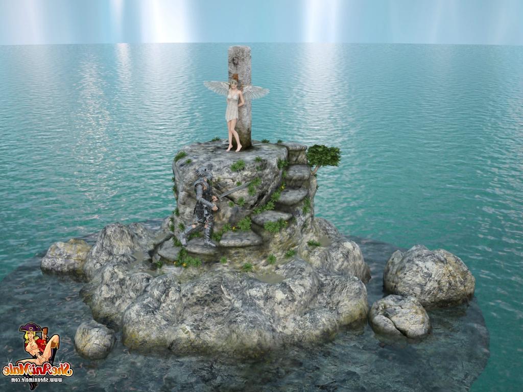 20P Animierte blonde Prinzessin mit Schwanz bumst den perversen Ritter in jeder Pose