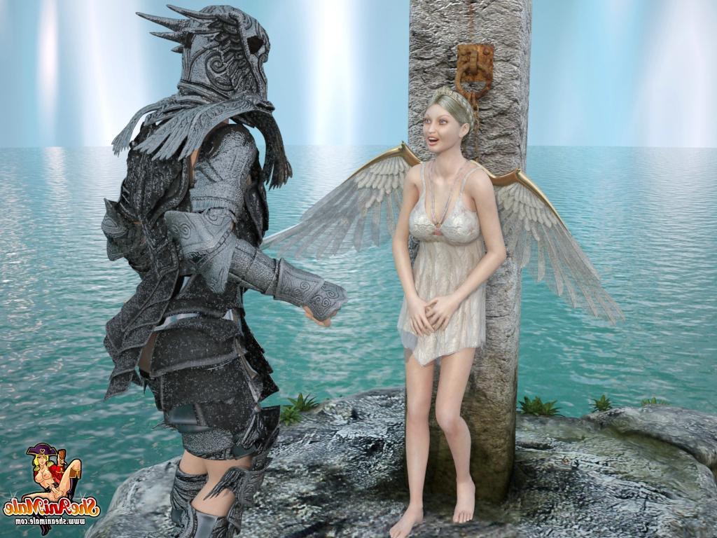 20P Animierte blonde Prinzessin mit Schwanz bumst den perversen Ritter in jeder Pose