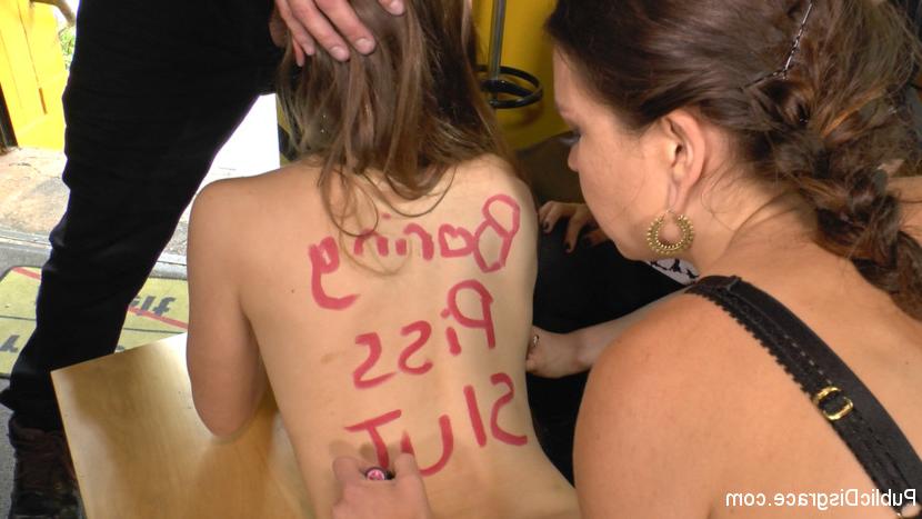 15P Nice girl undergoes public humiliation from a sadistic chick before anal sex