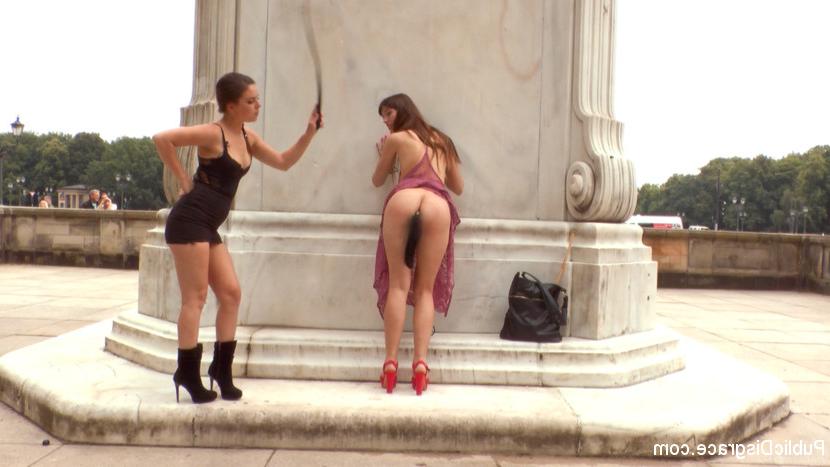 15P Nice girl undergoes public humiliation from a sadistic chick before anal sex