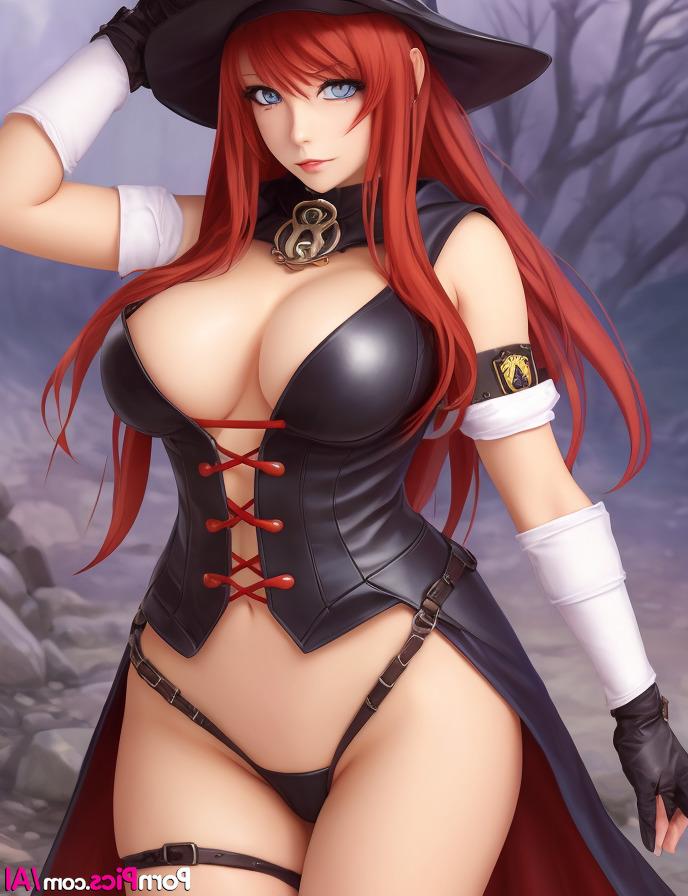 11P Marvelous Hentai babe Tanine poses in her uniform and teases with her boobs