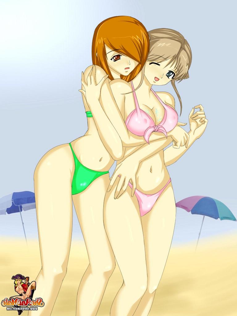 12P Transexuales lindas de anime con curvas monstruosas se follan el culo unas a otras