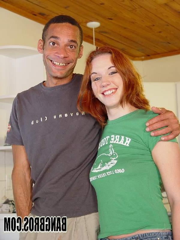 20P Irish ginger Stacy kneels down and wanks and blows a huge black rod