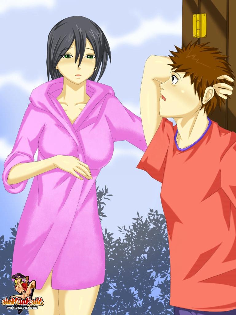 12P Hottie transexual anime tetona y un chico cachondo se golpean los agujeros hasta el orgasmo