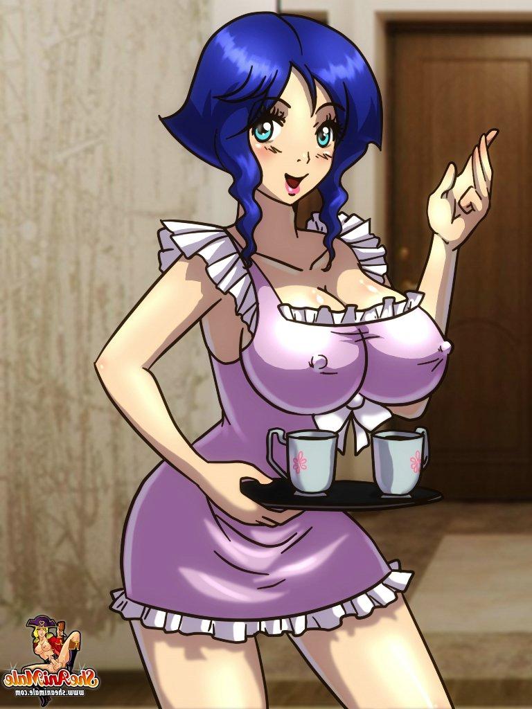 12P Transexual anime aprieta su gran polla en el ano de un semental después de recibir una mamada