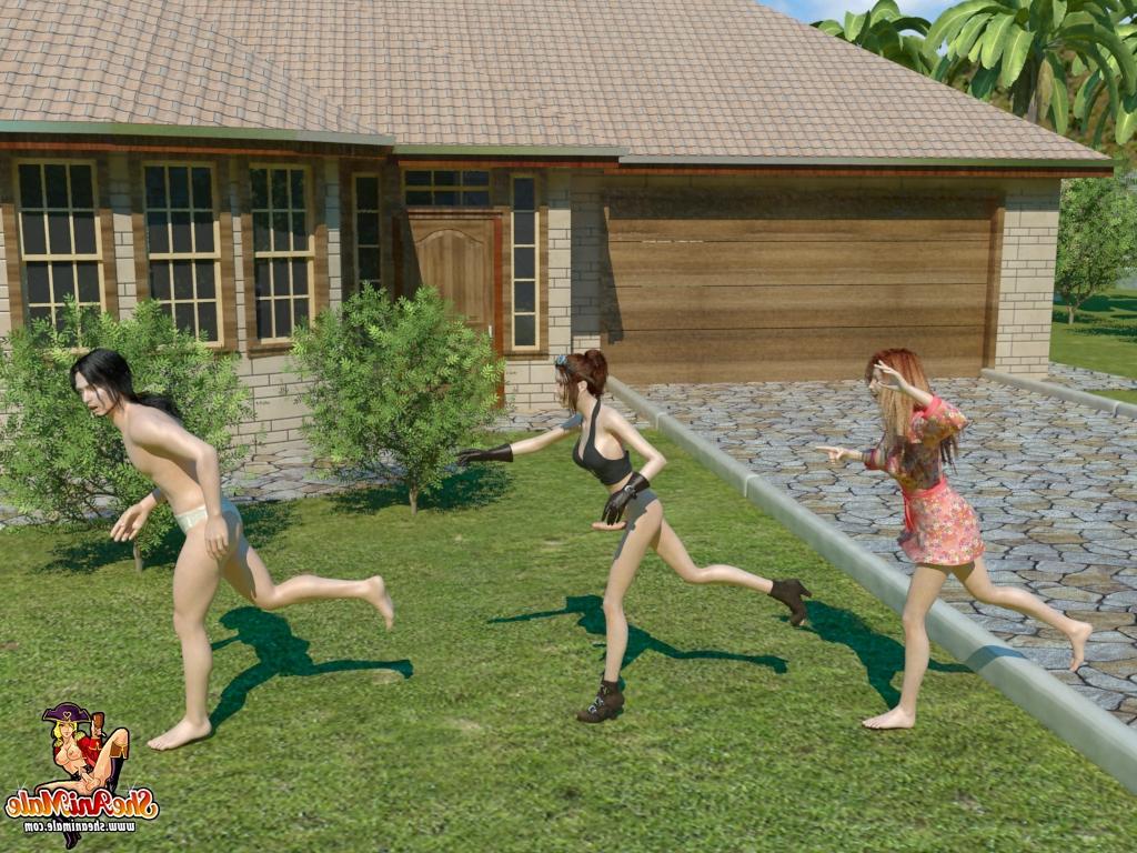 20P Animierte Ladyboys mit hypnotisierenden Brüsten ficken einen geilen Kerl im Pool