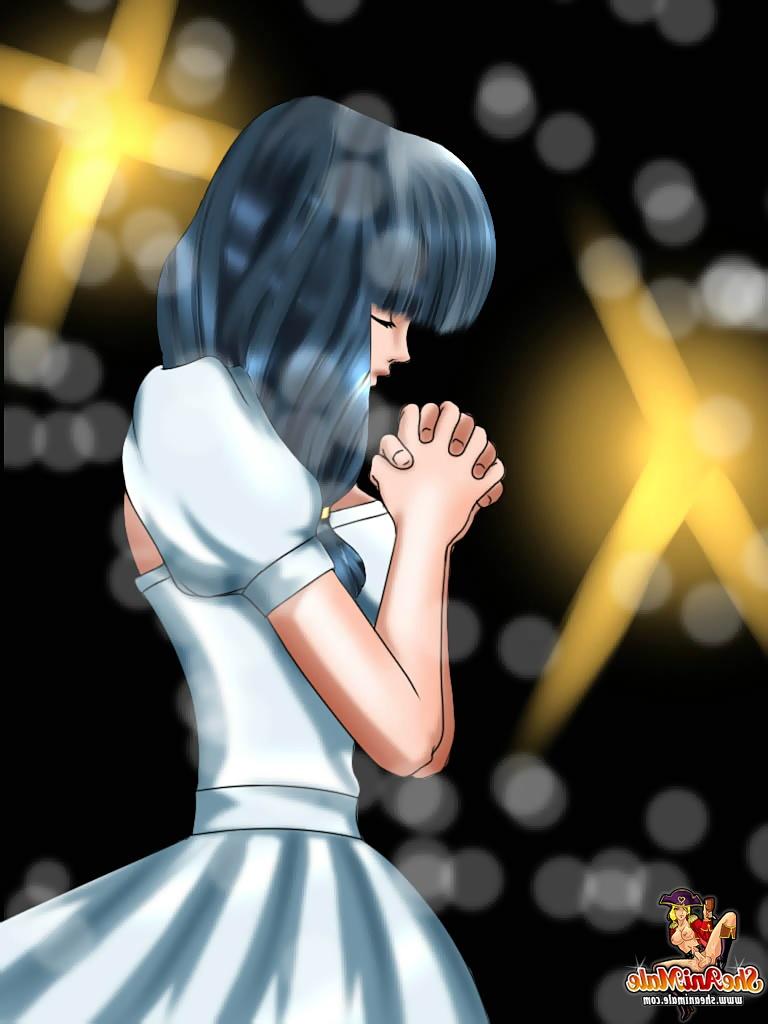 12P Transexuelle anime sexy avec une grosse bite se fait défoncer et crémer sur ses gros seins