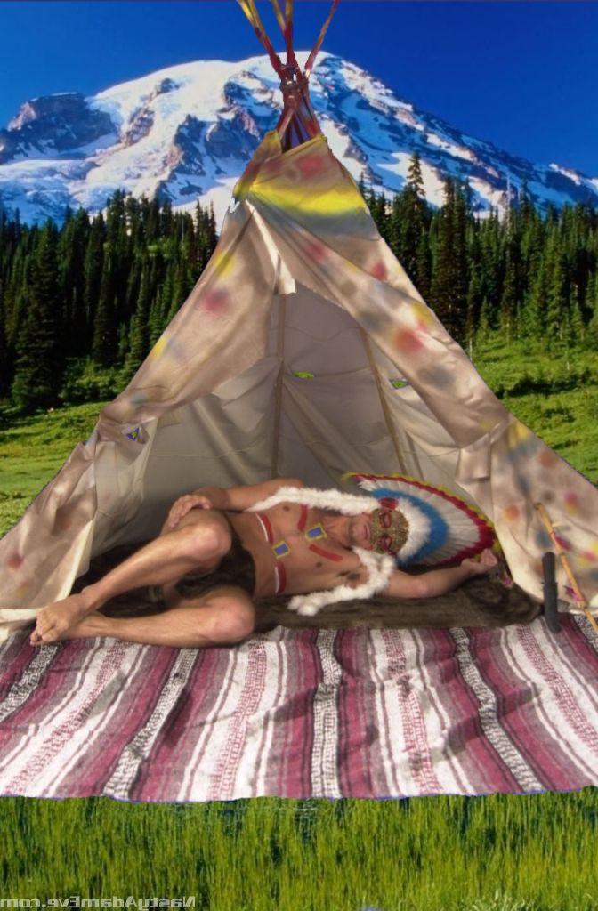 15P Amateur girl takes a cumshot on her face during sex outside a tipi