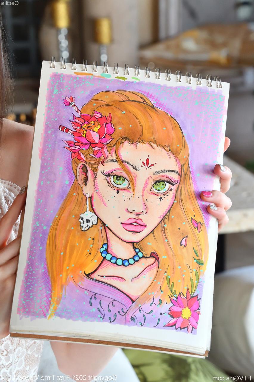 20P A jovem artista nerd Cecilia afasta a calcinha e brinca com sua buceta adolescente