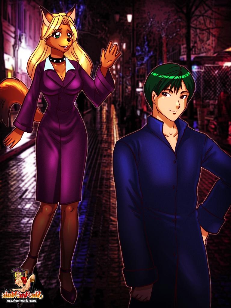 12P Hermosa transexual anime analizando su cita muy duro después de la fiesta