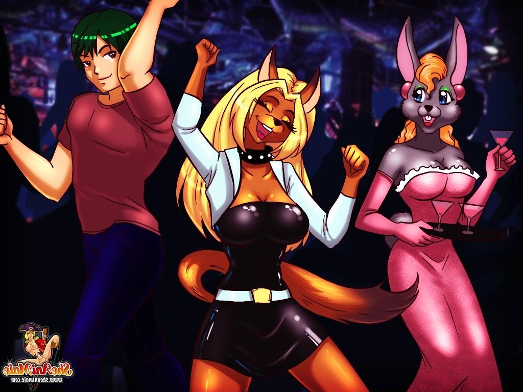 12P Hermosa transexual anime analizando su cita muy duro después de la fiesta