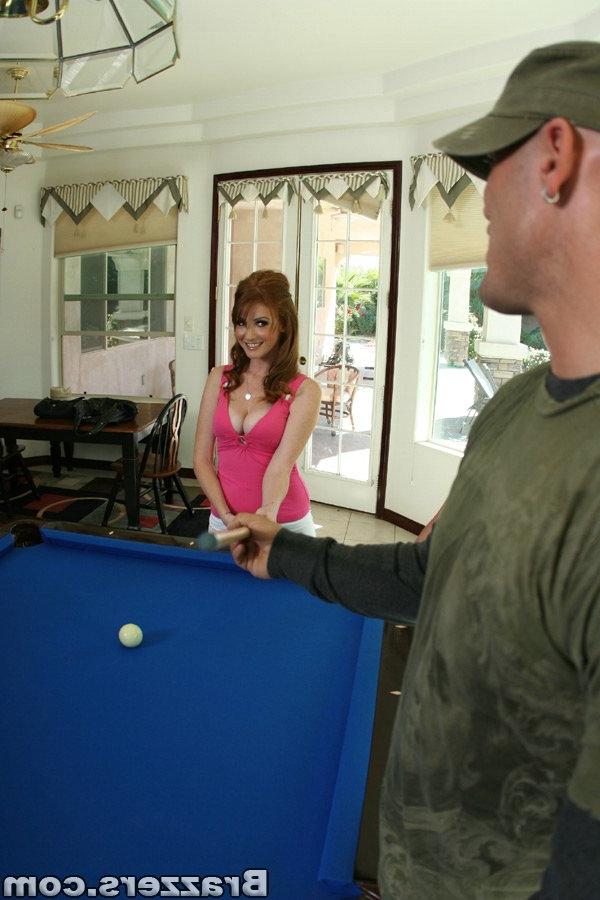 20P Redhead MILF with big tits Nikki Rhodes takes a big cock in her wet pussy