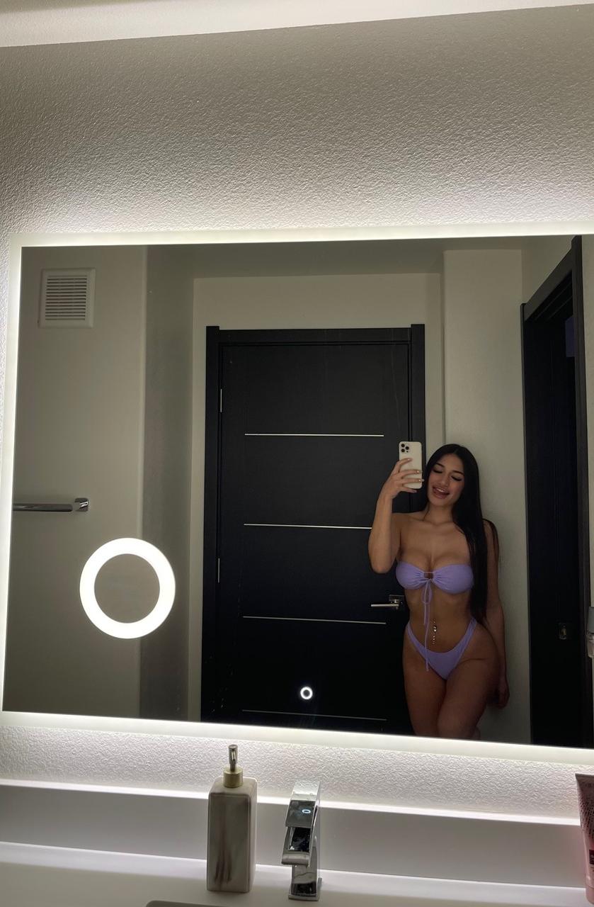 19P Brunette babe Maddie Gech teases with her amazing ass and shows her breasts