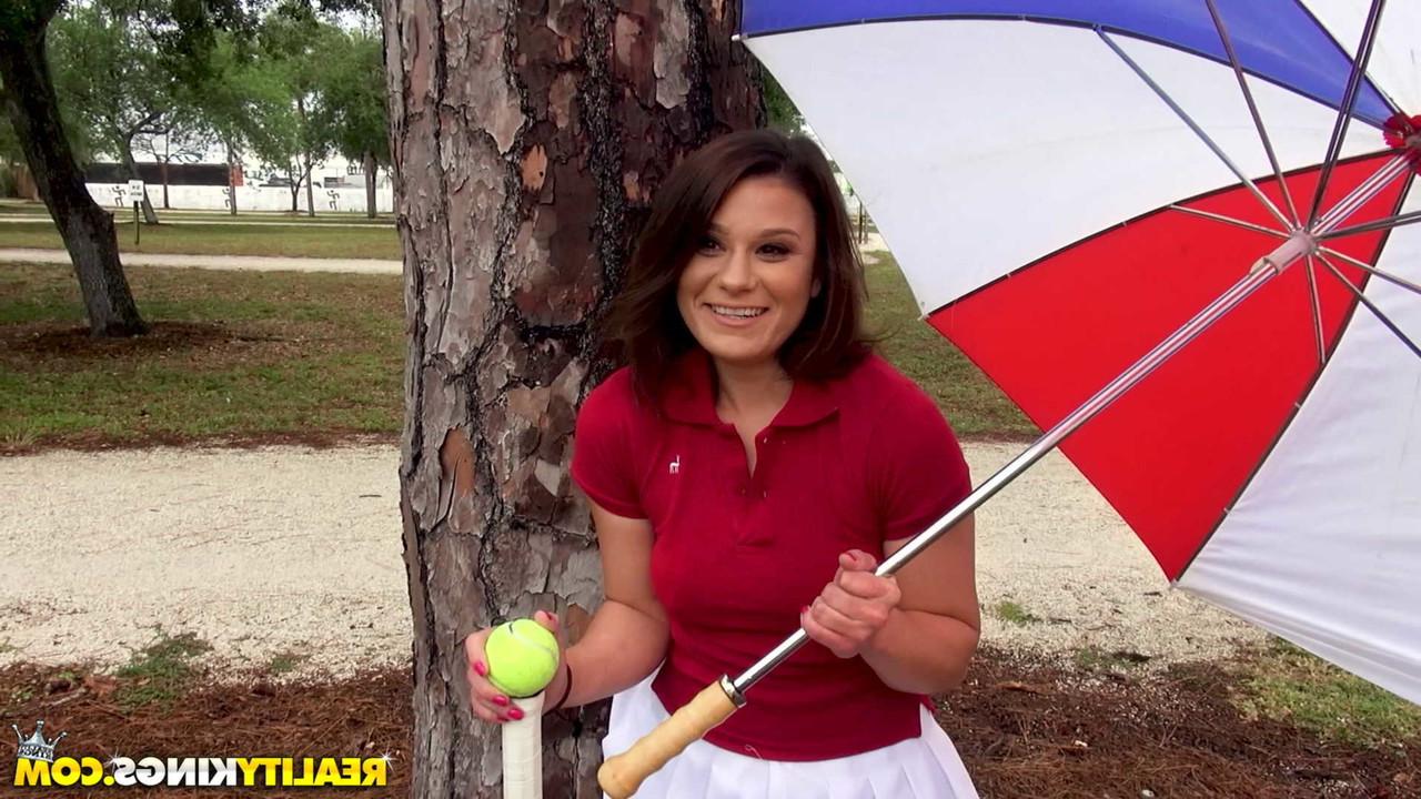 20P Short American Jayden Riley blowing and fucking a dick in public