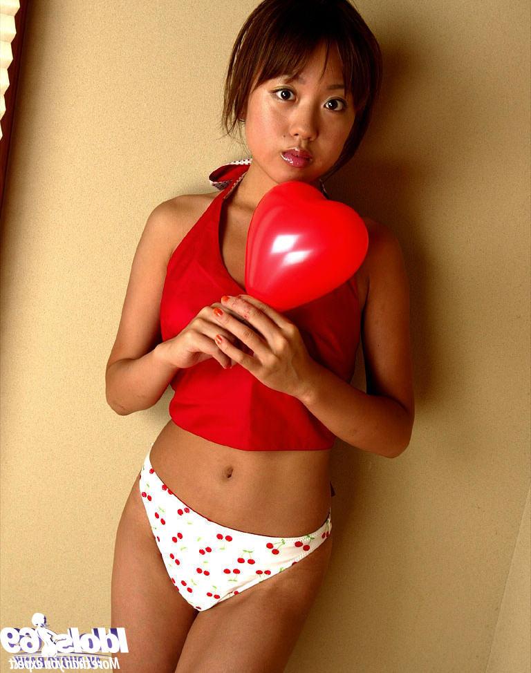 16P Slim asian cutie with neat fanny posing in fancy lingerie