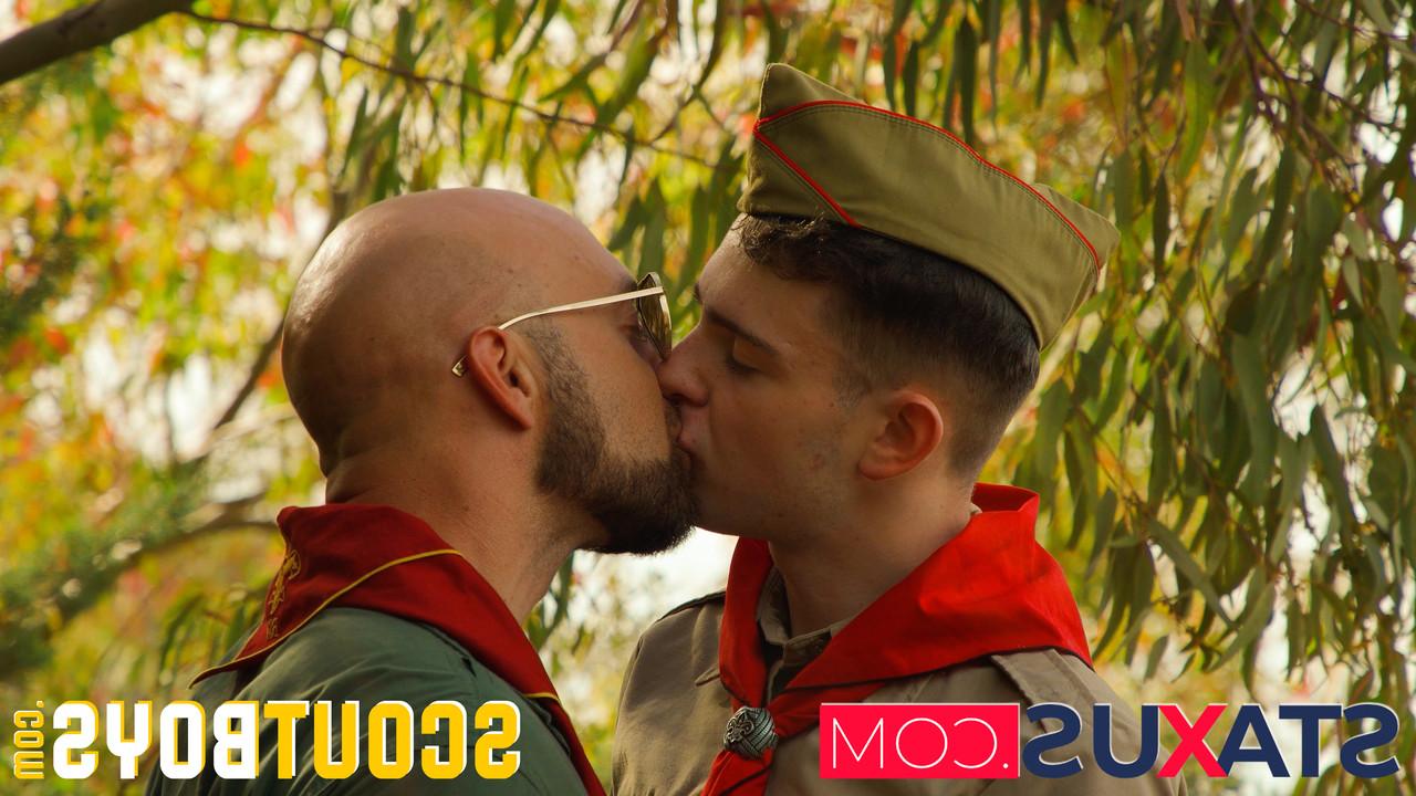 19P Gay scout boys get a thorough anal pounding in a wild outdoor foursome